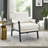 Mid-Century Modern Chenille Upholstered Accent Armchair-2070739011