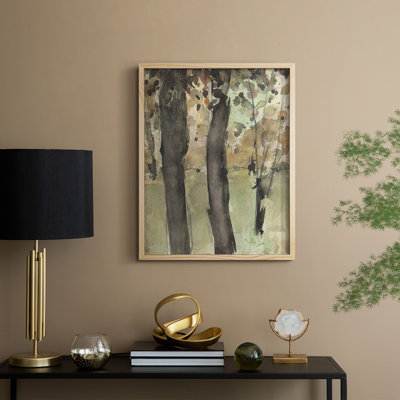 Under the Tree Confetti I, reproduction encadrée - bois massif