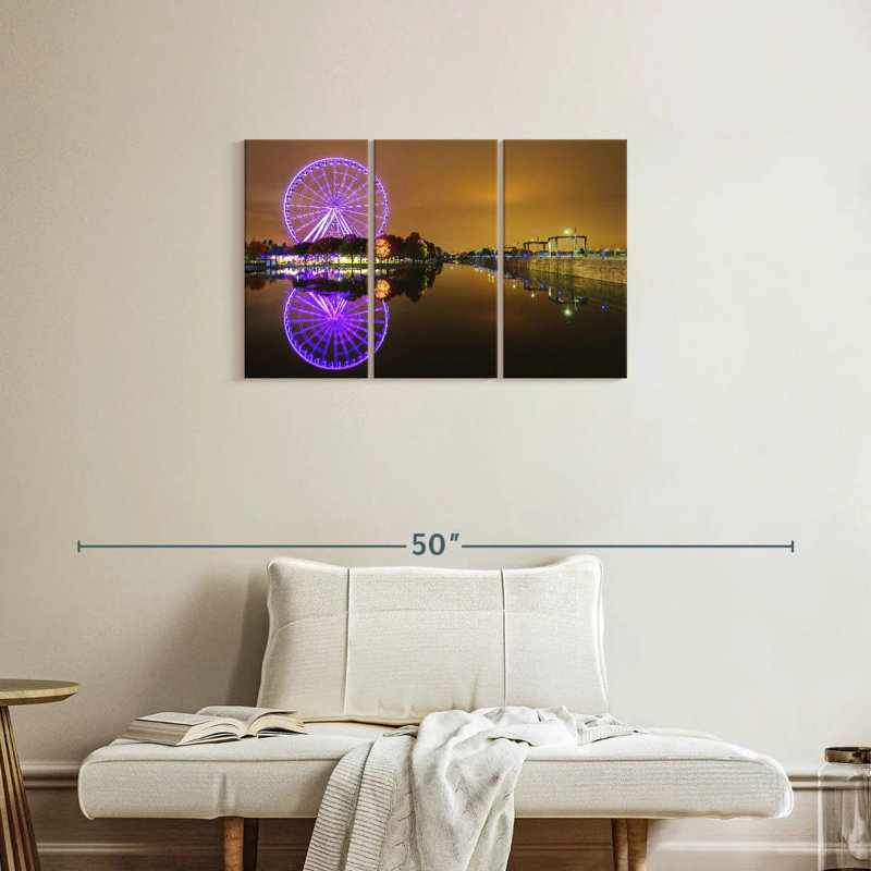 Lumières sur grande roue Nicci Montreal, H 20 po x l 33 po