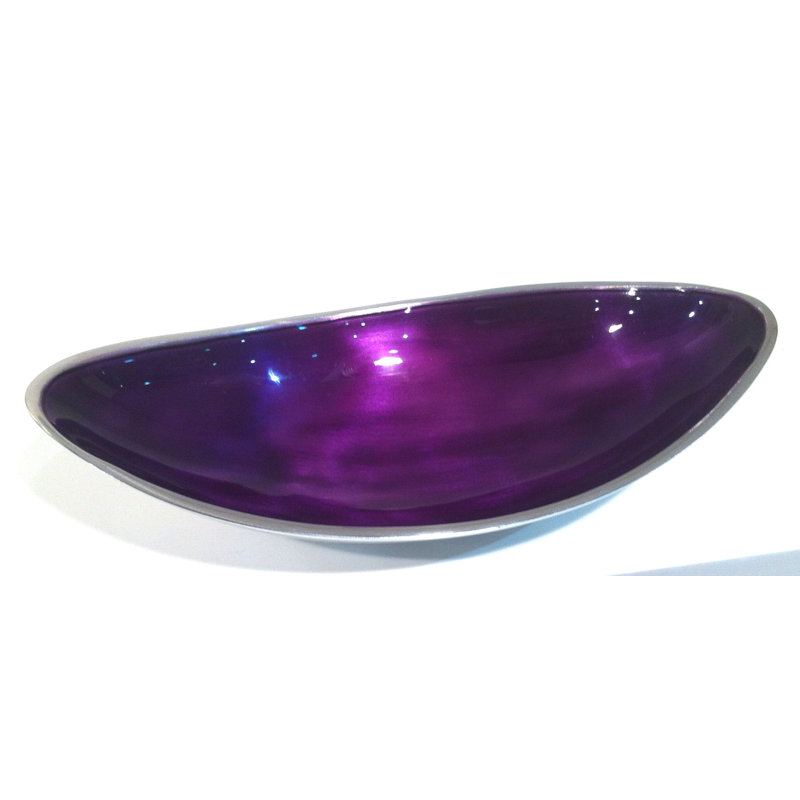 17 Stories Menzies Aluminum Serving Bowl, Purple