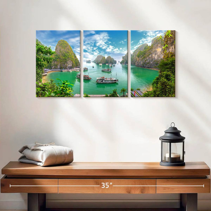 Gillard, baie d'Halong, Vietnam, H 39 po x l 80 po