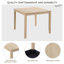 Ensemble de table de salle à manger moderne pour 4 personnes avec 4 chaises
