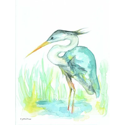 «Heron» par Jessica Mingo - reproduction sur toile tendue