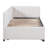 Upholstered Daybed with Trundle Sofa Bed Frame, No Box Spring Needed, Versatile and Space-Saving Design, Ideal for Guest Rooms or Lounging, Linen Fabric-50590720