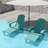 Celese HDPE Folding and Adjustable Adirondack Chair with Ottoman-670727340