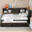 Metal Full Size Daybed with Trundle, Storage Cabinets and USB Ports-258122503