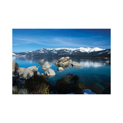 Rocks In A Lake, Lake Tahoe, California, USA IV by Panoramic Images - Wrapped Canvas Print