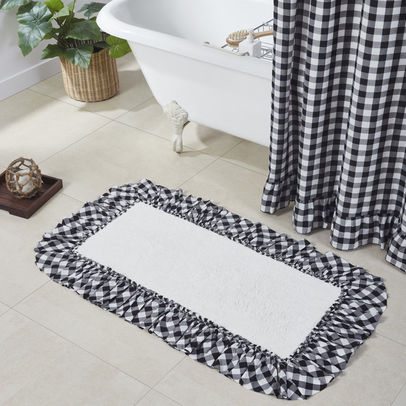Tapis de bain Annie, L 27 po x L 48 po, Noir champêtre