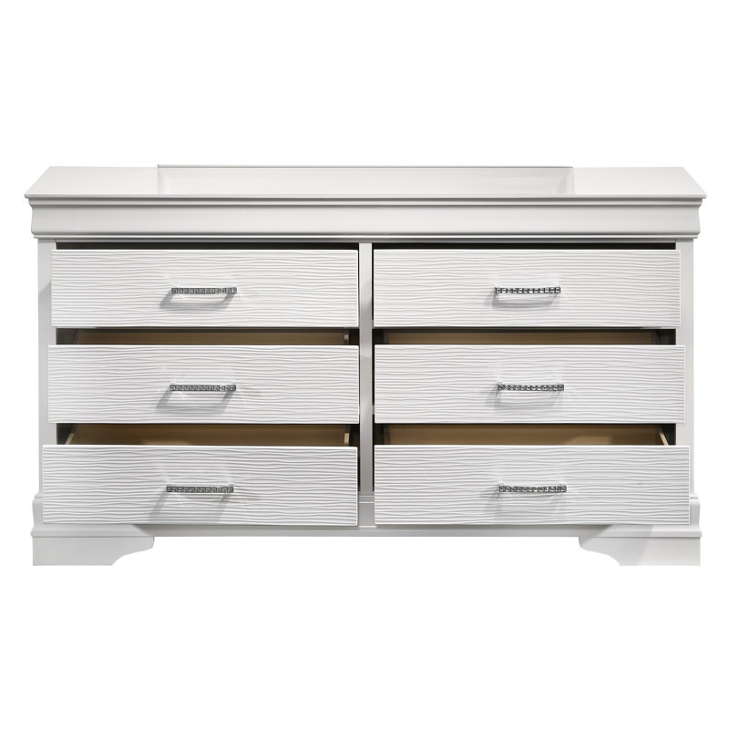 Mayodan 6 - Drawer Dresser, White