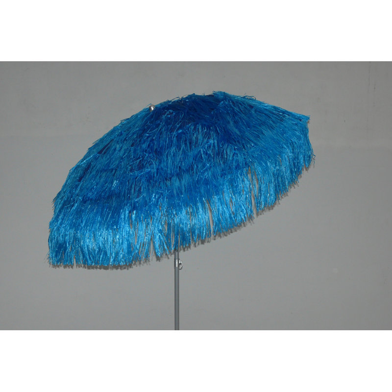 190cm Tilt Beach Parasol, Electric Shock Blue