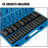 Impact Socket Set 1/2 Inches 26 Piece Impact Sockets, Deep Socket