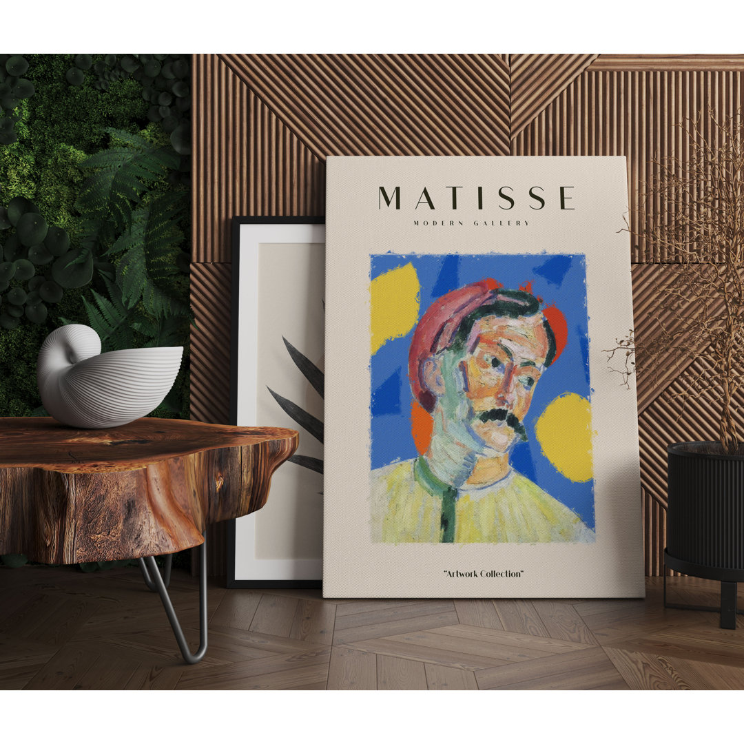 Leinwandbild Moderne Galerie Matisse - Porträt eines Mannes