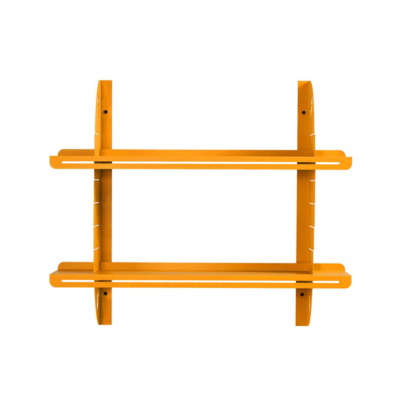 Tablette murale décorative en métal, Orange