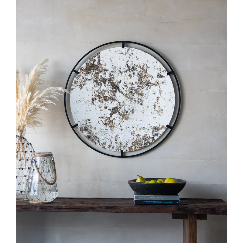 Miroir rond en fer