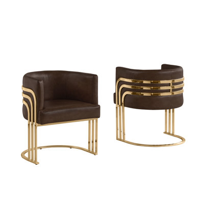 25'' Wide Velvet Barrel Single Chair