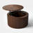 Ansel Lift Top Coffee Table With Storage, Round Solid Wood Coffee Table