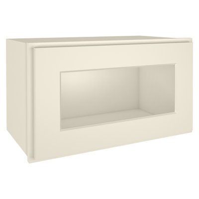 Armoire murale standard en contreplaqué avec verre à fermeture douce non incluse