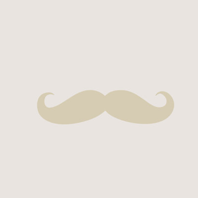 Décalcomanie murale mustache Milbrandt