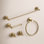 Circular 5-Piece Bathroom Hardware Set