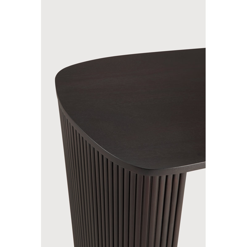 Roller Max Solid Wood Executive Desk, Dark Brown