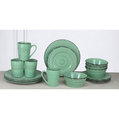 Piece Stoneware Dinnerware Set - Service for 4