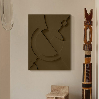 Peintures décoratives tridimensionnelles à lignes géométriques minimalistes pour le salon