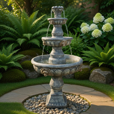 Grande fontaine en cascade extérieure 59,5 "H