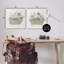 Ensemble de toiles 2 pièces Rustic Florals in Bathtub, design par Tava Studios-1958322644