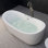 71'' x 31.5'' Whirlpool/Air Bubble Freestanding Soaking Double Slipper Bathtub, Heating (Optional)