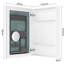 Armoire à pharmacie de salle de bain 20 po x 30 po - Miroir biseauté, intérieur spacieux, bois d'ingénierie, porte coulissante, ouverture à gauche, armoire blanche l 20 po x H 30 po avec rangement spacieux-1995702932