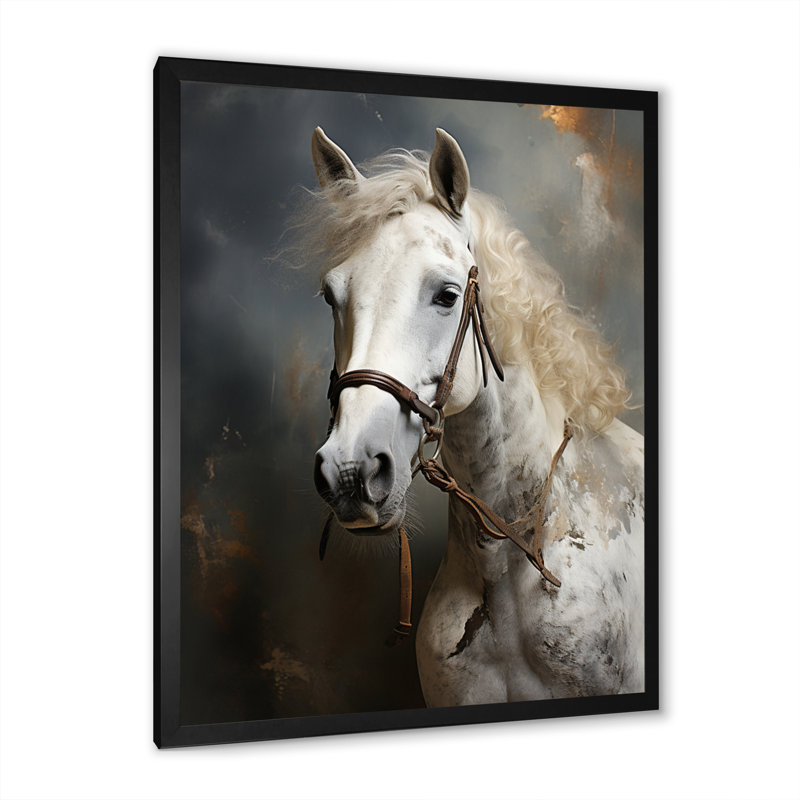 Kenneisha White Horse, Cadre photo noir, H 20 po x l 12 po x P 1 po
