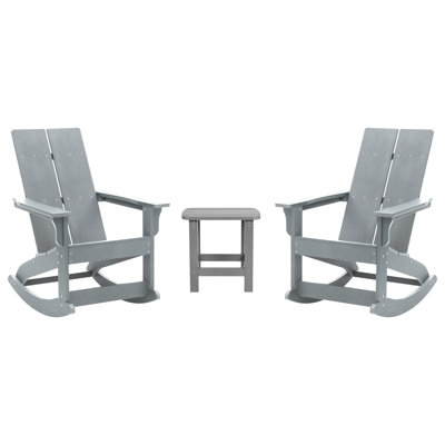 Chaise berçante en plastique