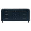Meuble-lavabo double ARIEL Monreau 72 po en bois massif, bleu nuit-99377281