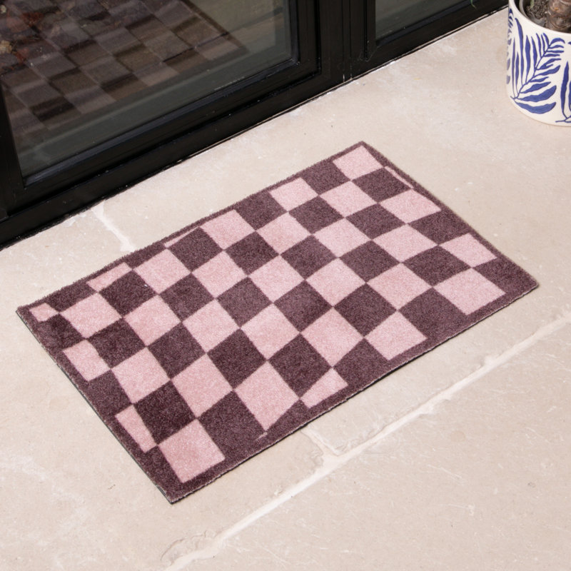 Non-Slip Geometric Doormat, 60x40cm