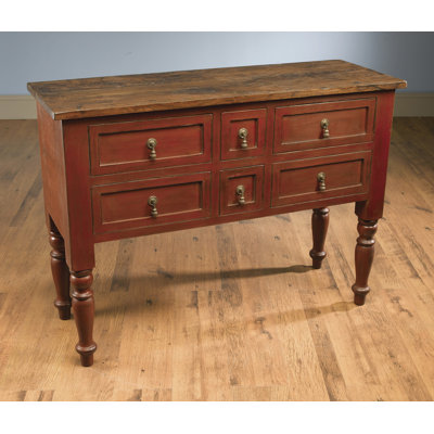 Dierking 50" 6-Drawer Buffet Table