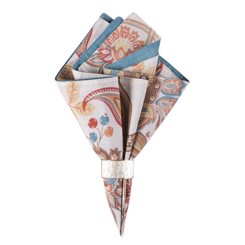 Serviette réversible en coton Buffkin Lucianna