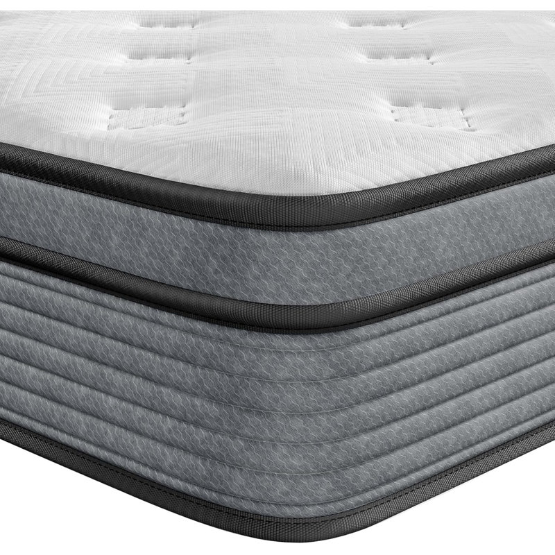 pocket spring blend mattress, breathable memory foam, medium hardness, Twin, 10", 10"