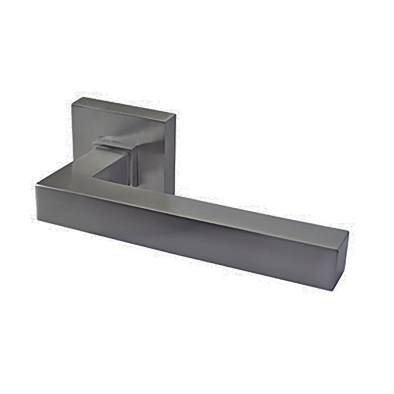 Full Double Dummy Door Lever Set, Satin Brass, 90