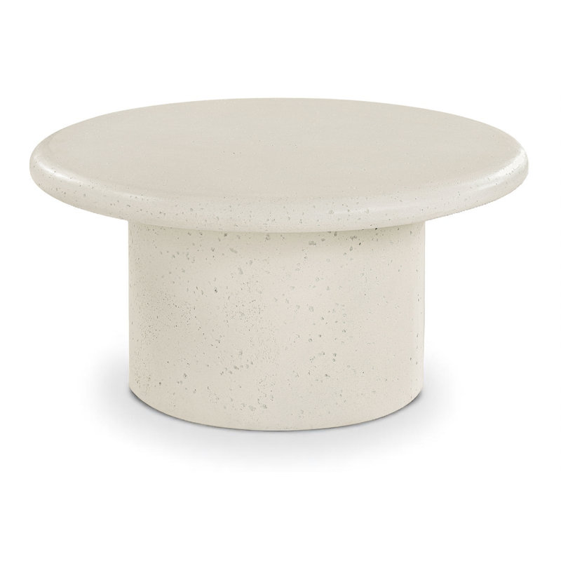 Table basse Emara, Crème, crème, H 14 po x L 23,5 po x l 23,5 po