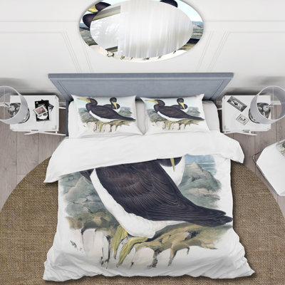 Ensemble de housse de couette Traditional Vintage Birds Vintage - polyester microfibre