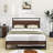 Uleena Platform Bed with Trundle and Headboard-332241894-332241895