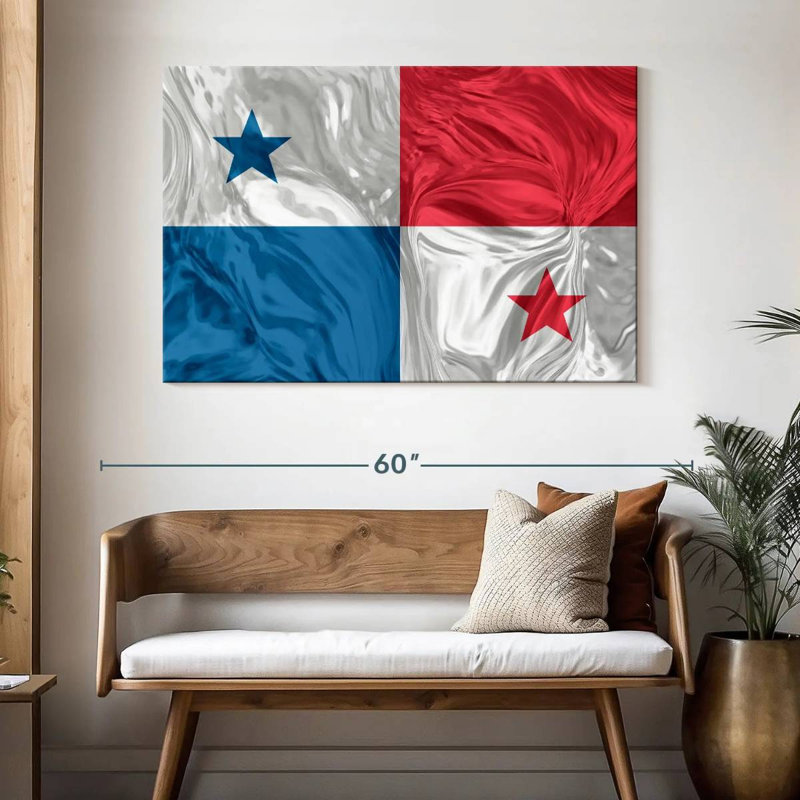 Optical Illusion Panama Flag, 32" H x 48" W