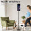 Lampe sur pied avec lampe à pédale moderne à intensité variable avec télécommande, pédale, abat-jour, abat-jour haut, lampe de coin pour le salon, la chambre et le bureau