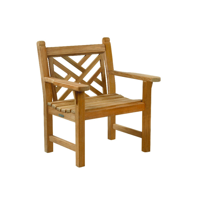 Chippendale Outdoor Dining Armchair, Ash