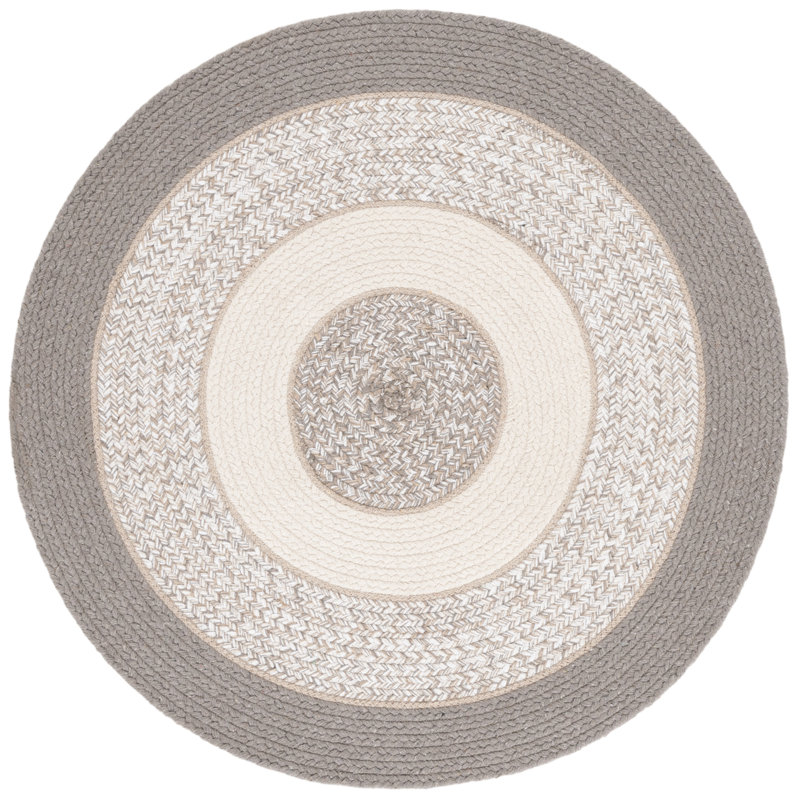 Fancie 750 Area Rug In Dark Grey / Grey, Round 3'