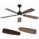 132cm Modern Dual-purpose Ceiling Fan Light with Remote Control