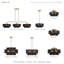 Aurea 4 Light Antique Brass Pendant Chandelier-124251000-124250999