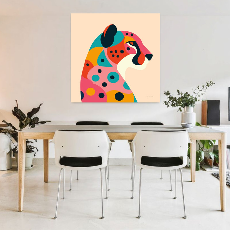 Safari Safari II, art animalier contemporain, H 36 po x l 36 po