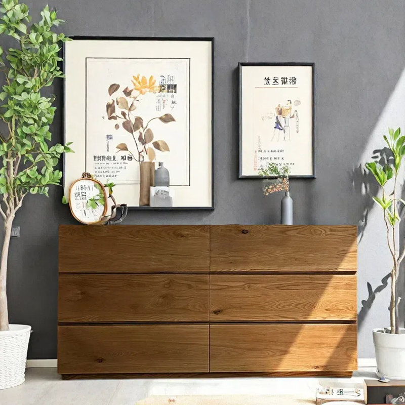 Modern Minimalist Hallway Cabinet, 33.50" H x 55.10" W x 16.90" D