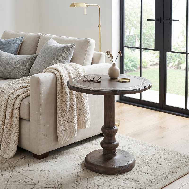 Marlow Indoor/Outdoor Pedestal End Table